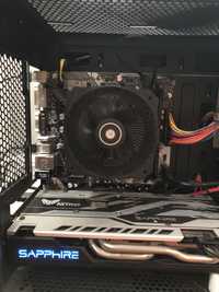 Комлект am4 ryzen 5 1600,b450,rx 580 4 gb