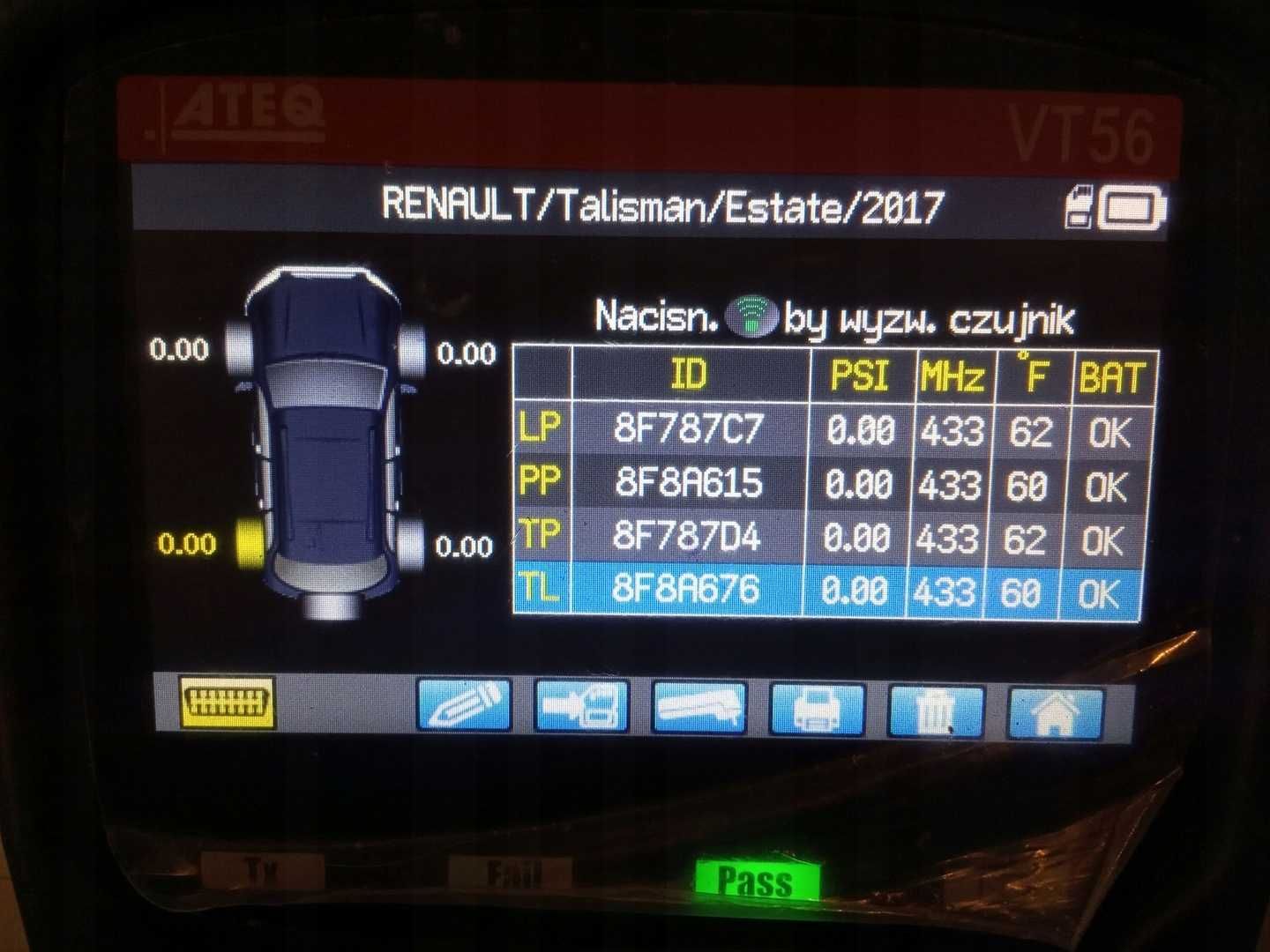 1x czujnik TPMS NISSAN Juke F16 Qashqai J12 X-Trail Megane 40700-6UA0A