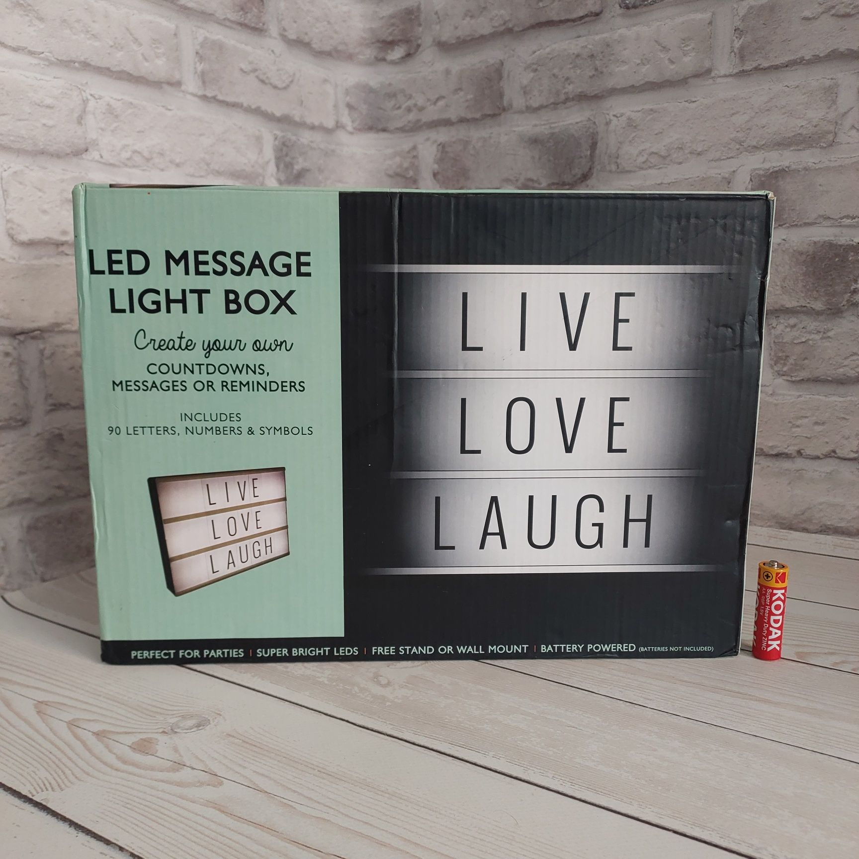 Нічник-лайтбокс Light Box із літерами А4 (90 символів)