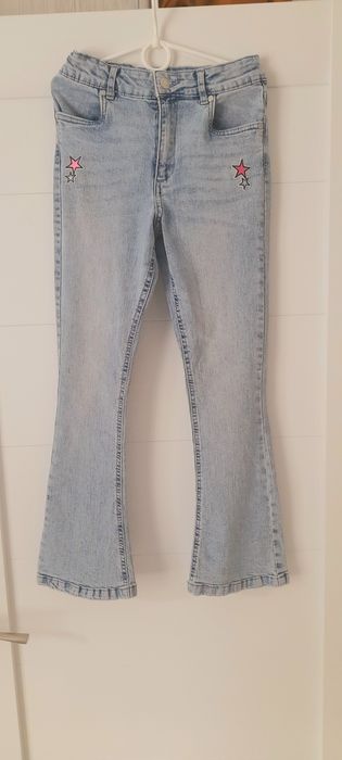 Джинси кльошні 146/джинсы девочке 10,11 лет, джинсы клёш