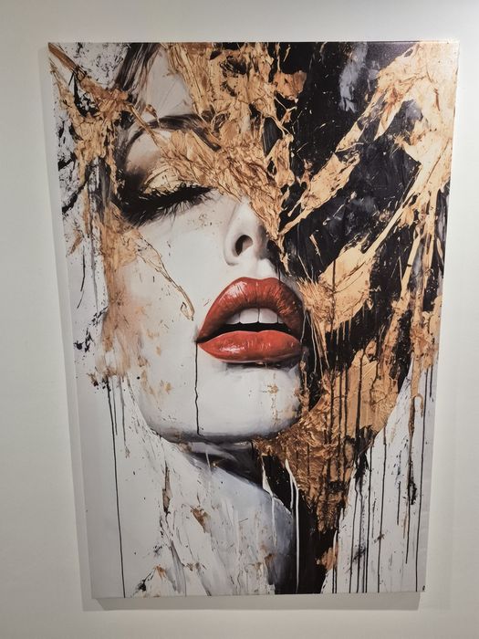 Nowoczesny obraz na płótnie 150x100 duży rama abstrakcja kobieta