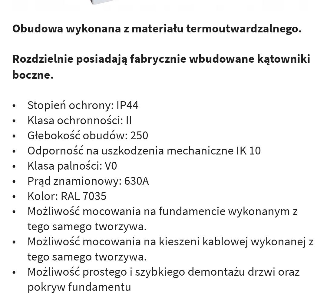 Sprzedam rozdzielnie budowlaną