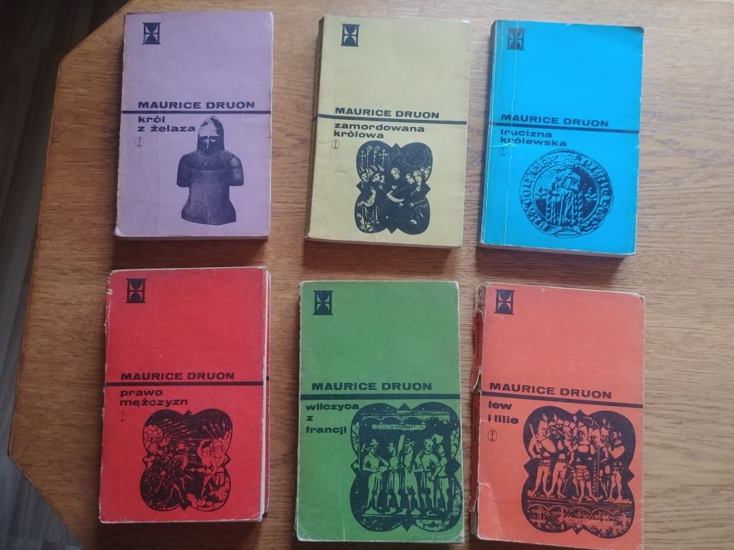 Seria "Królowie Przeklęci" Maurice Druon tomy 1-6