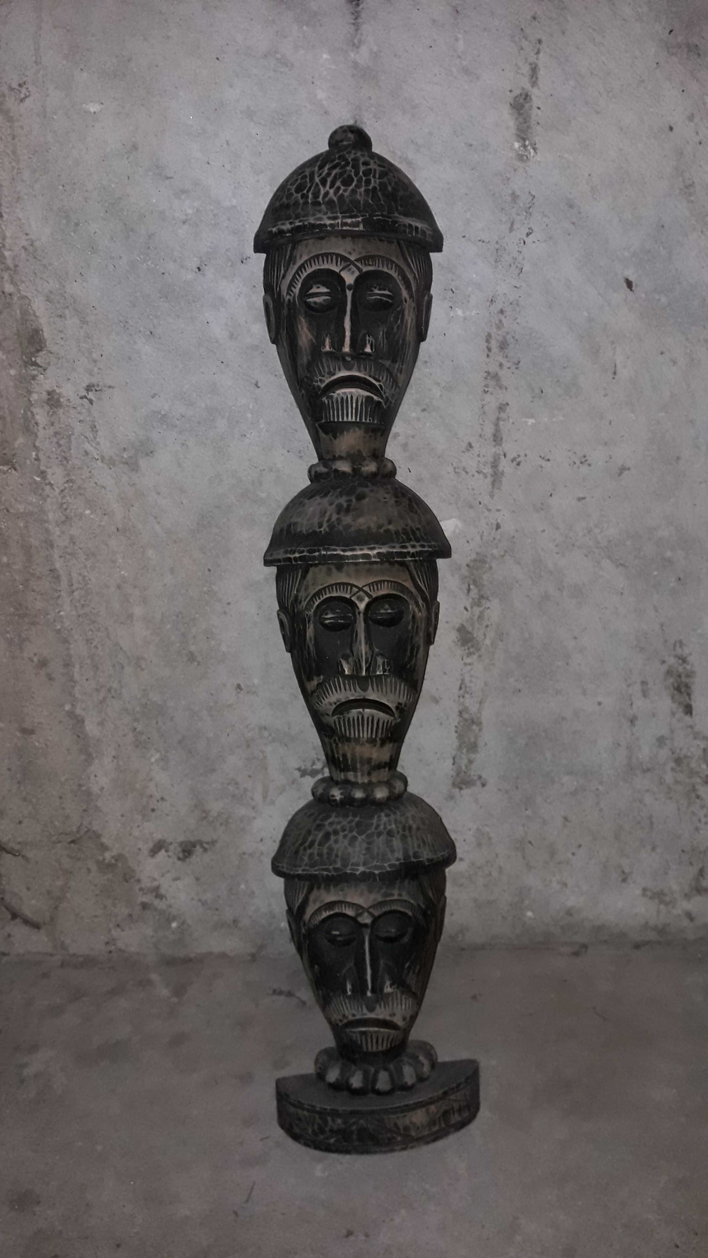 rzeźba drewniana 3 maski