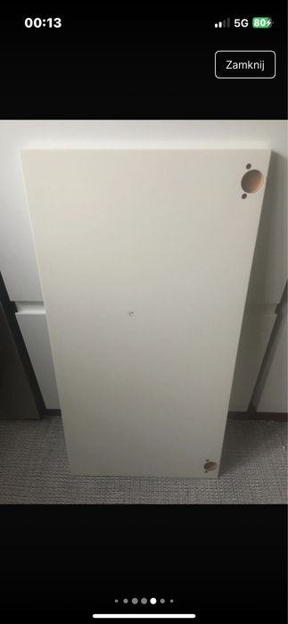 Para drzwi szafek kuchennych front bodbyn kremowy ikea metod