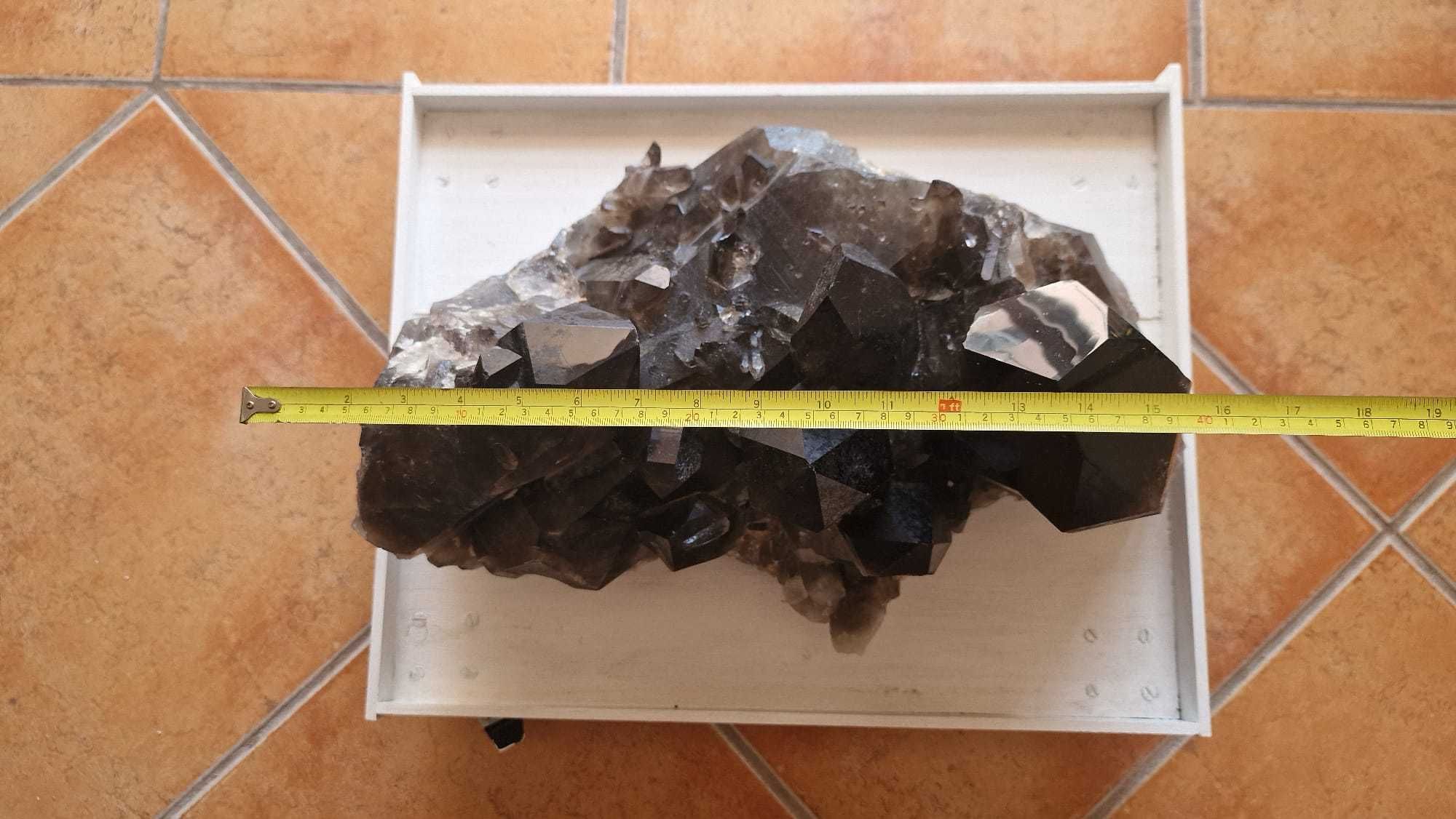 Drusa Cristal Quartzo Morion