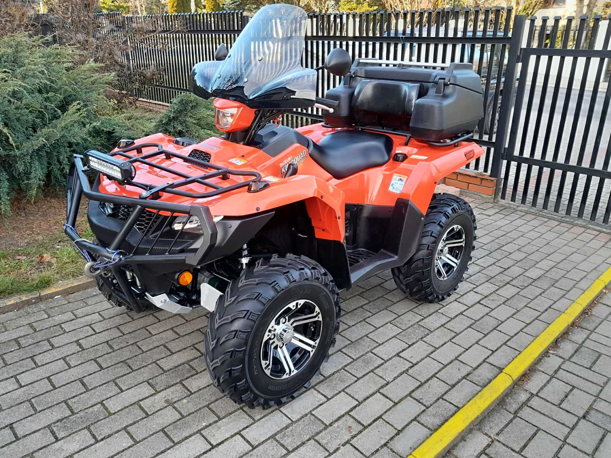 Suzuki kingquad 750 eps jak nowy 1100km rejestracja salon  grizzly 700