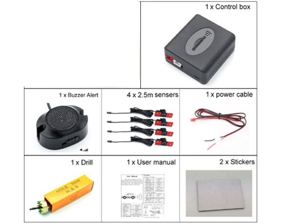 KIt Sensores Estacionamento Universais 16mm VW Renault Opel Etc (NOVO)