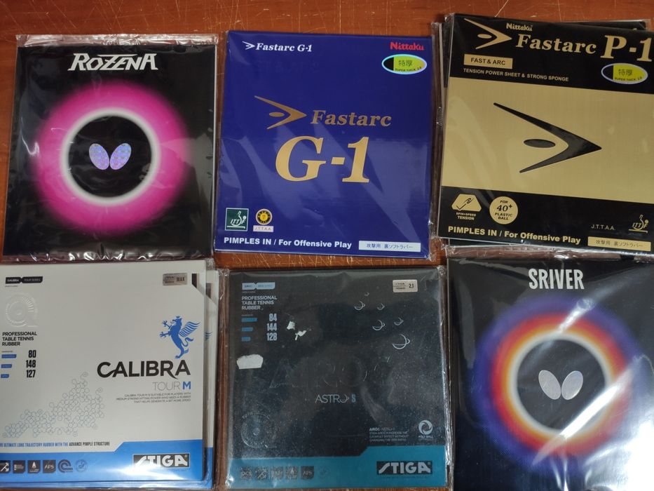 Ракетка сборная настольный теннис (Donic,Xiom,Stiga,Butterfly,Tibhar)