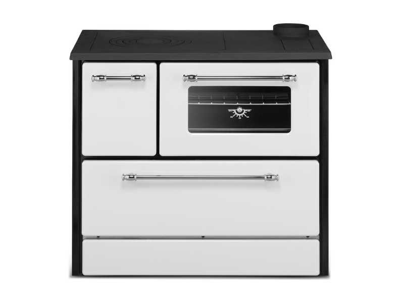 Kuchnia na drewno piec OMEGA 701T kolor biały z płaszczem wodnym 16kW