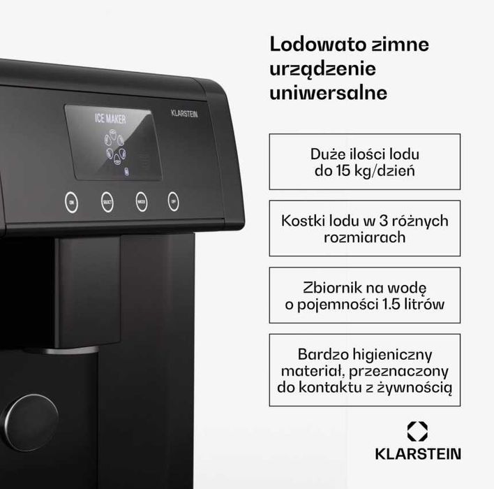 Kostkarka do lodu 15kg/24h  Klarstein  S-279