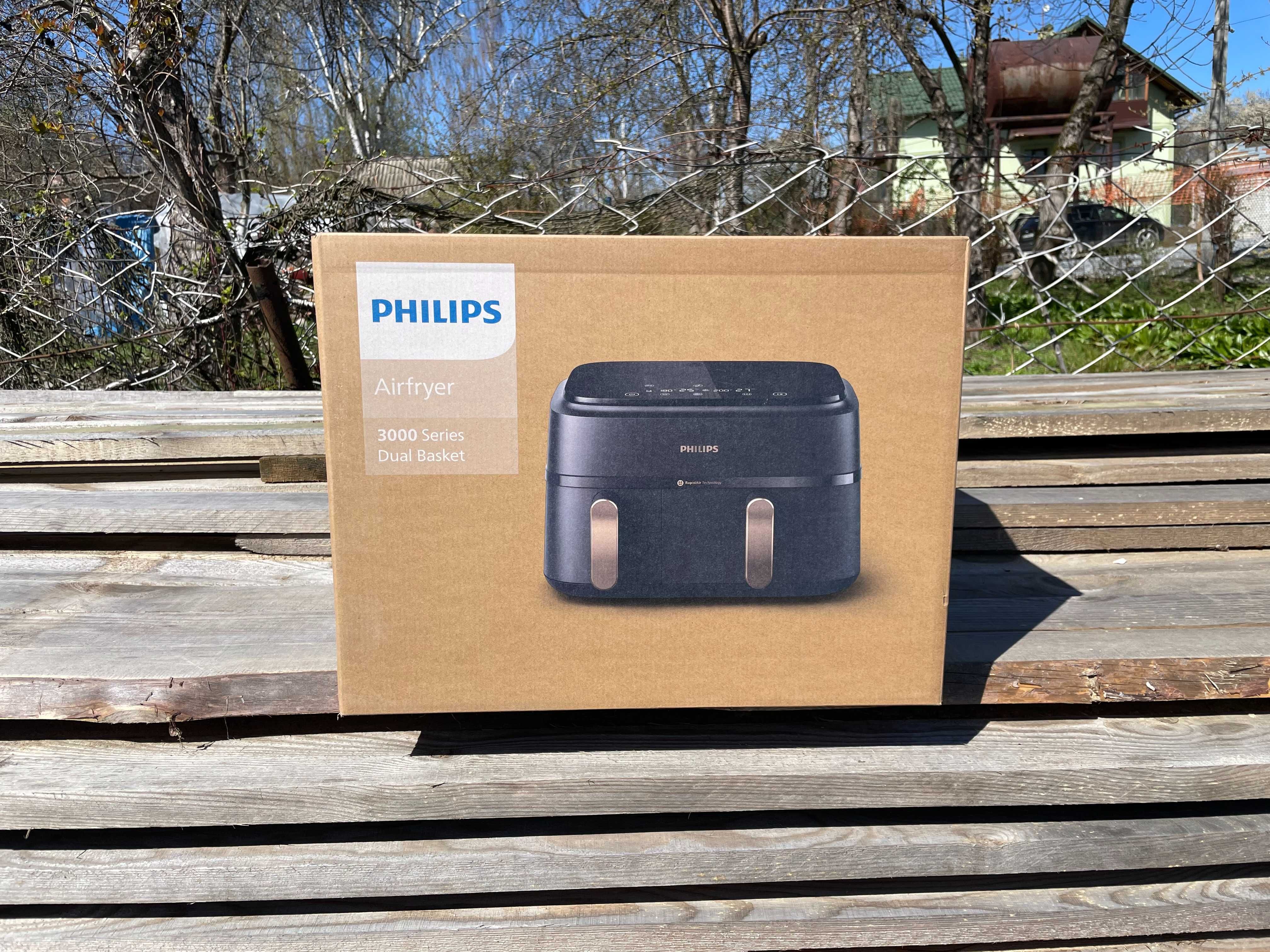 Мультипіч Philips Ovi Dual Basket AirFryer NA352/00 9L Нові Запечатані