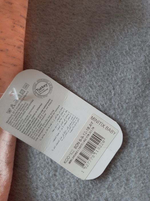 Komplet bluzeczka i spodnie 62 dla niemowlaka myszka Minnie Miki kokar