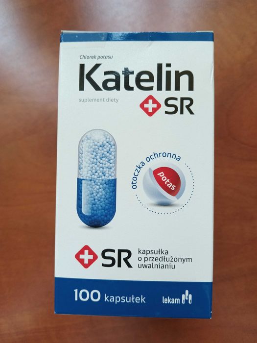 Potas Katelin + SR 100 kapsułek uszkodzony kartonik