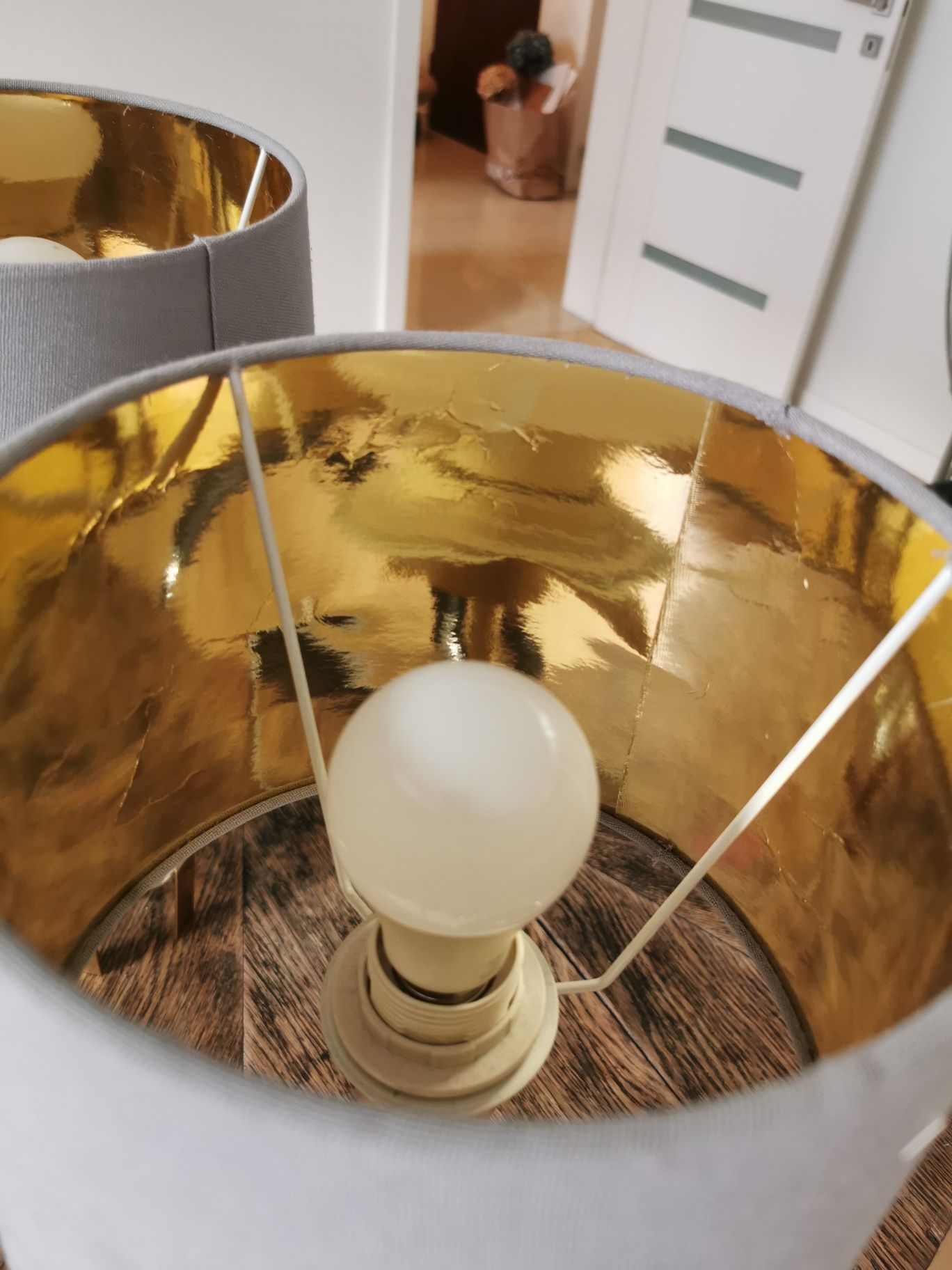 Lampa na biurko salonu komplet lamp