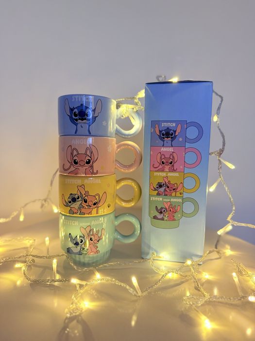 Подарунковий набір чашок кружки Стітч Стіч Стич Stitch Disney Angel