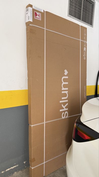 Painel dourado de duche Sklum 80x195