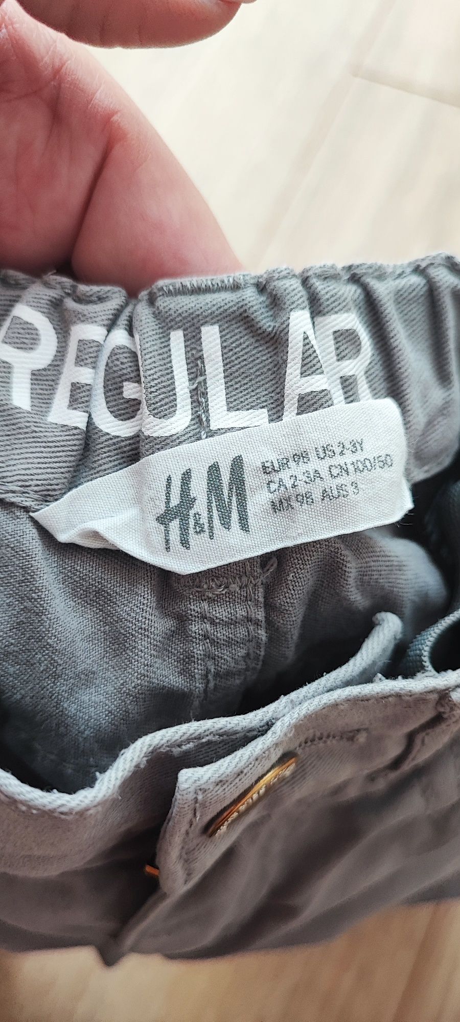 Spodnie jeans H&m roz 98 szczupłe