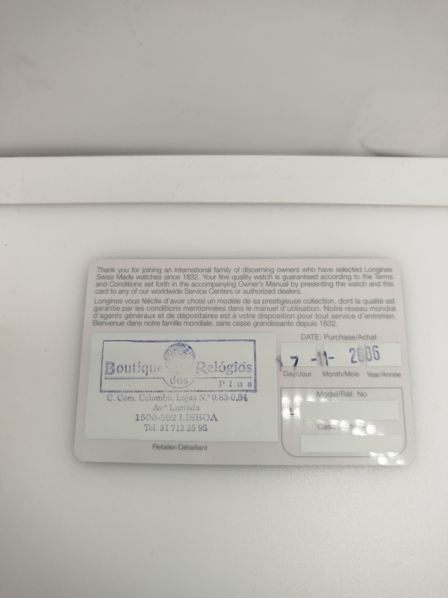 Relógio longines quartz