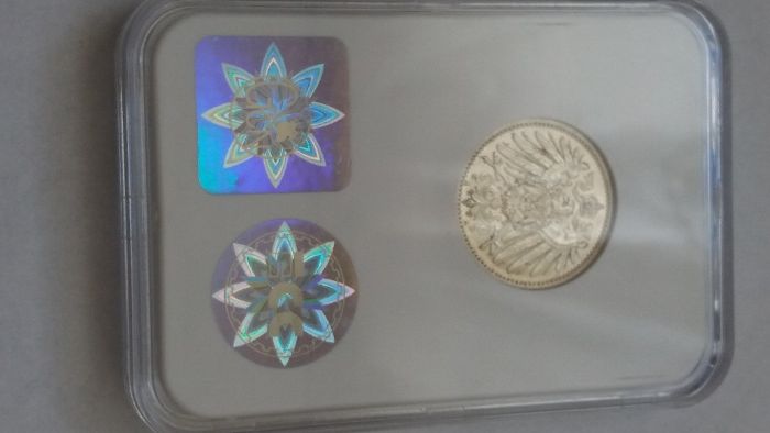 DC, starocie  1 marka 1908 A  Niemcy MS 64 - srebro  moneta  wyprzedaż