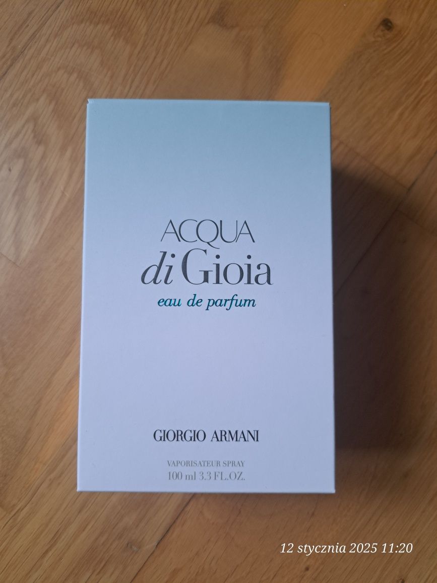 Pudełko armani acqua di gioia