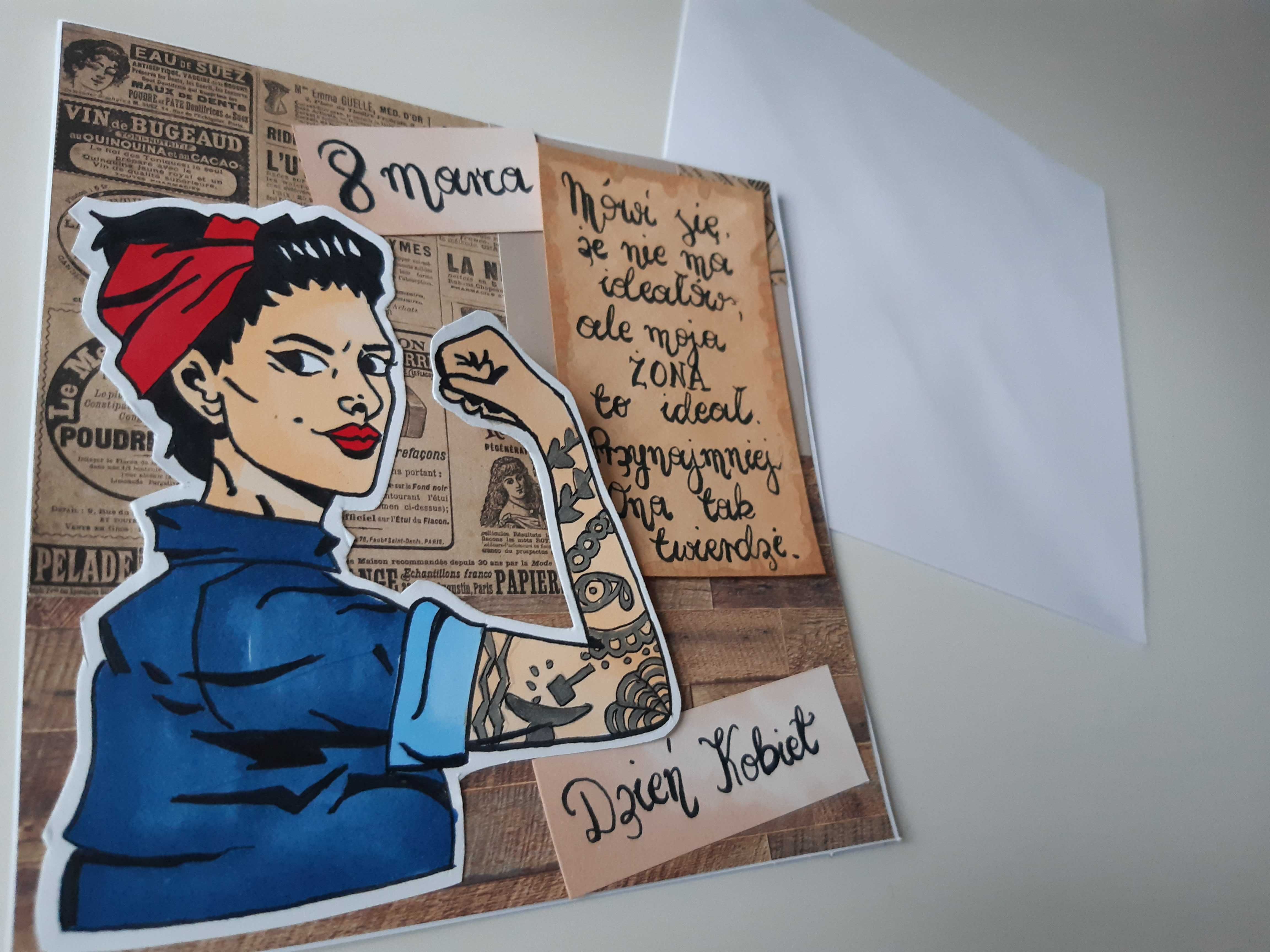 Kartka Dzień Kobiet/nietypowa