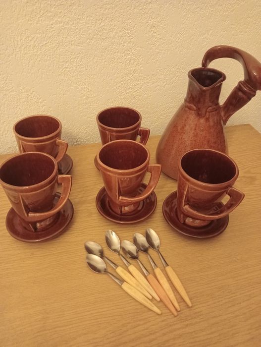 Керамічний вінтажний комплект для кави
