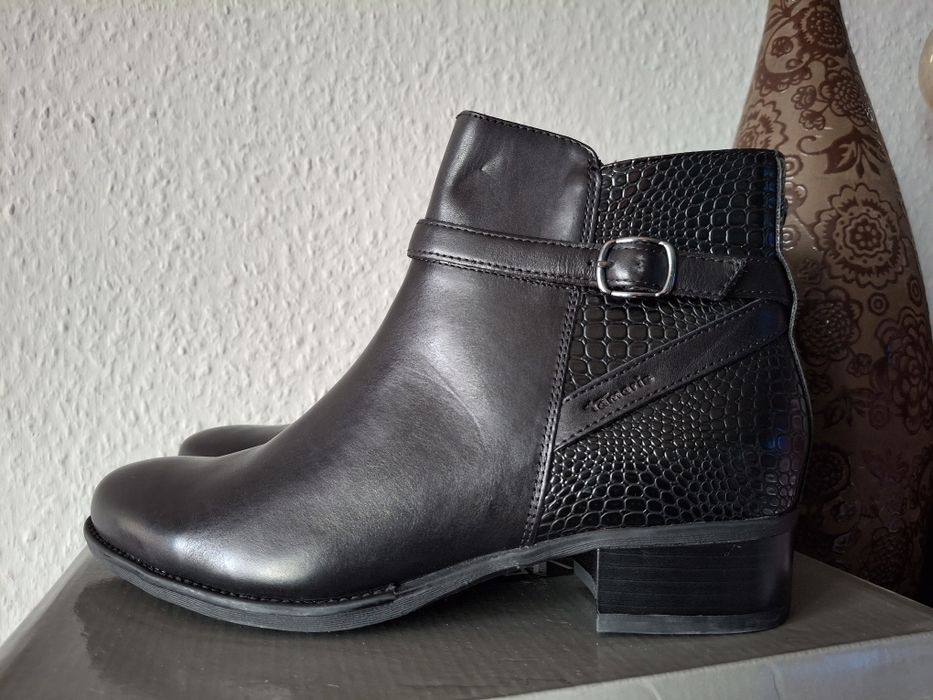 Tamaris skórzane sztyblety damskie 41