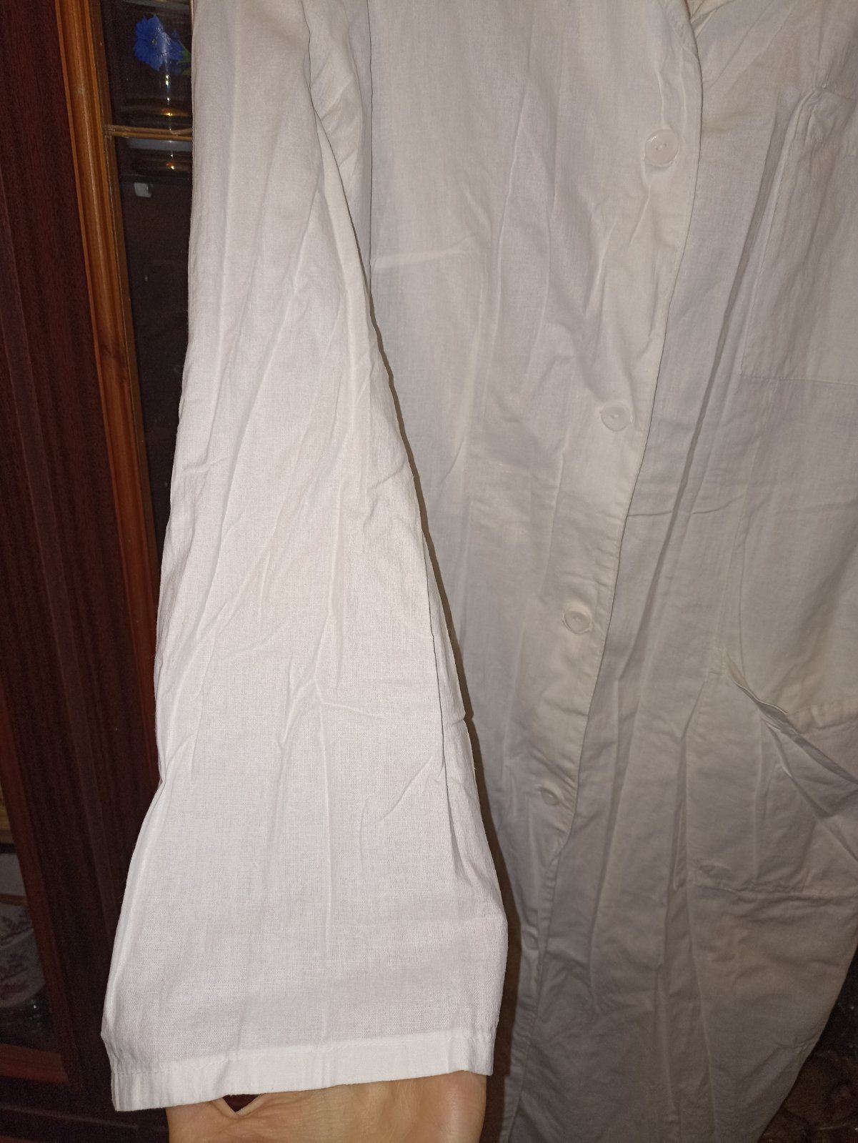 Білий халат робочий хб ситець 52 розмір