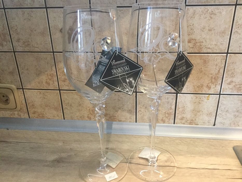 Kielichy  slubne Swarowski 2 szt