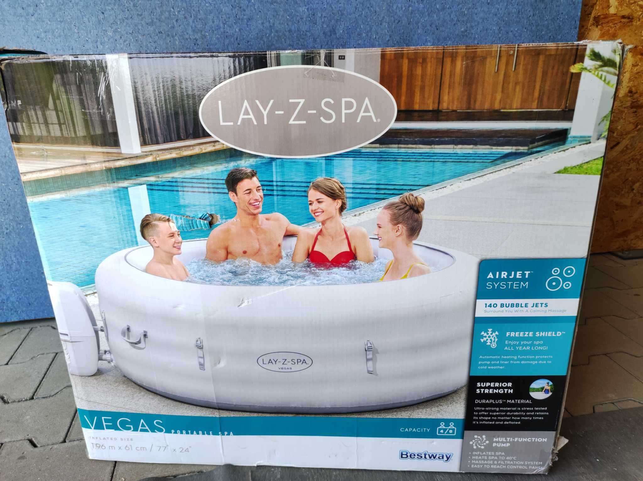 BestWay Vegas NOWE Jacuzzi dla 4-6 os. Lay-Z-Spa basen z masażem