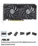 GeForce RTX™ 4060 OC Edition com 8GB de GDDR6