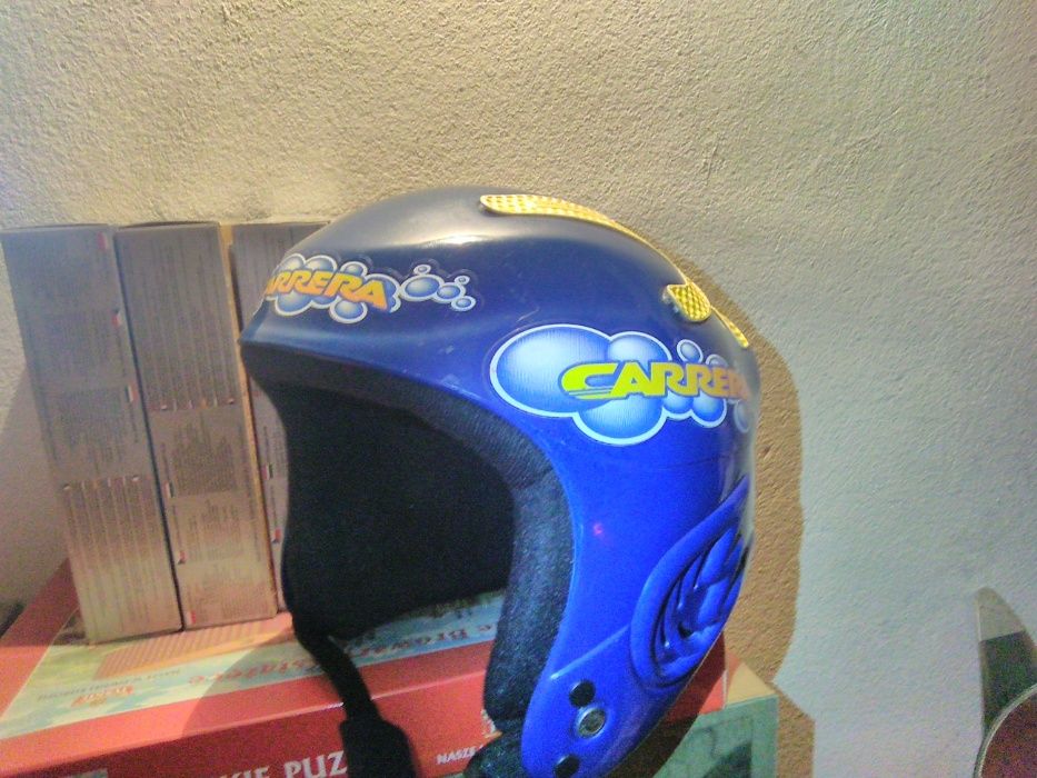 kask narciarski oraz gogle - dla dziecka
