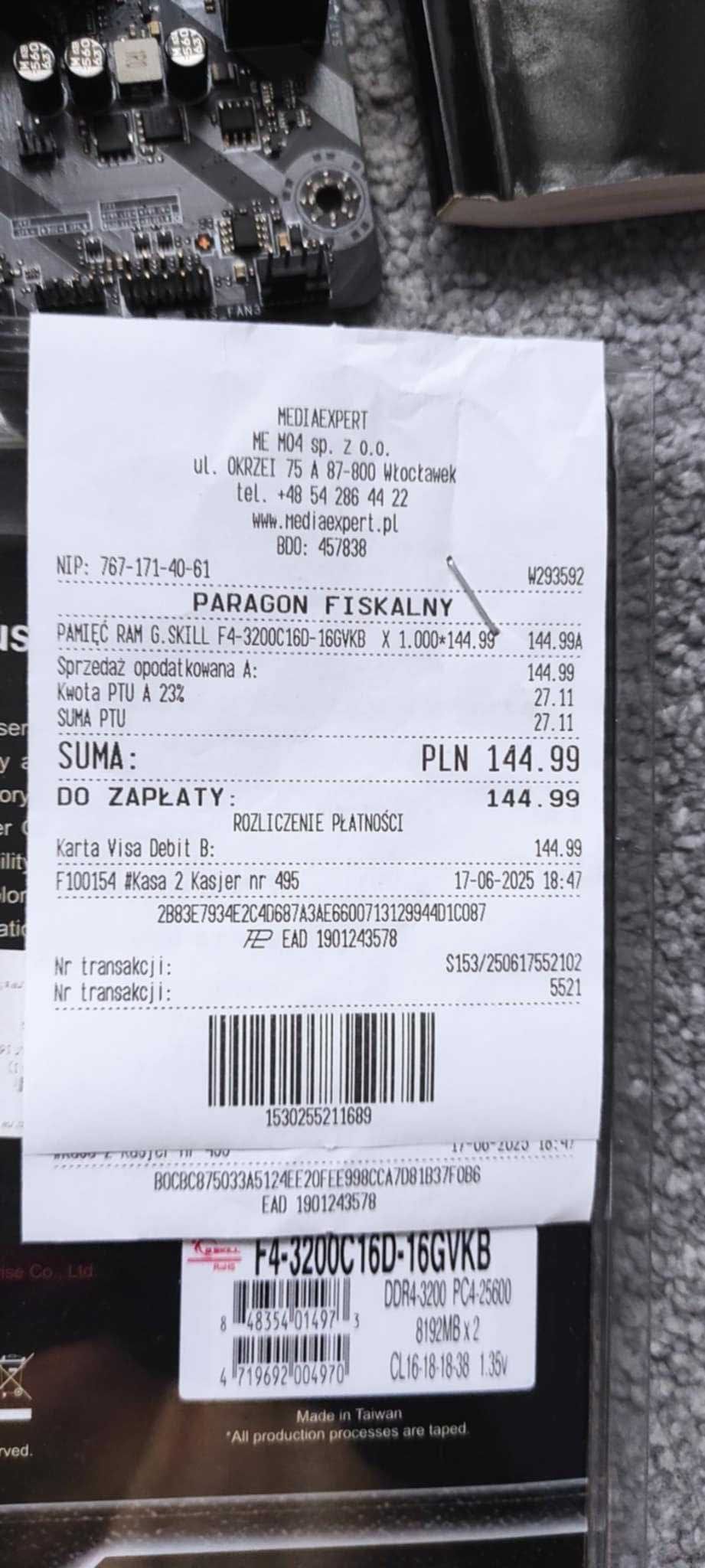 Procesori7 9700k płyta Z 370 TOMAHAWK 32gb ram ddr4 3200 +kar sieciowa