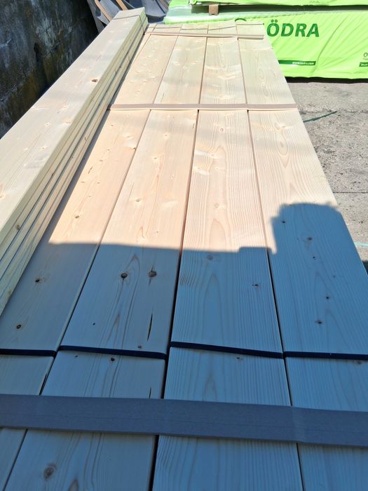 Deska okapowa strugana 21x195 świerk skandynawski sucha szalówka