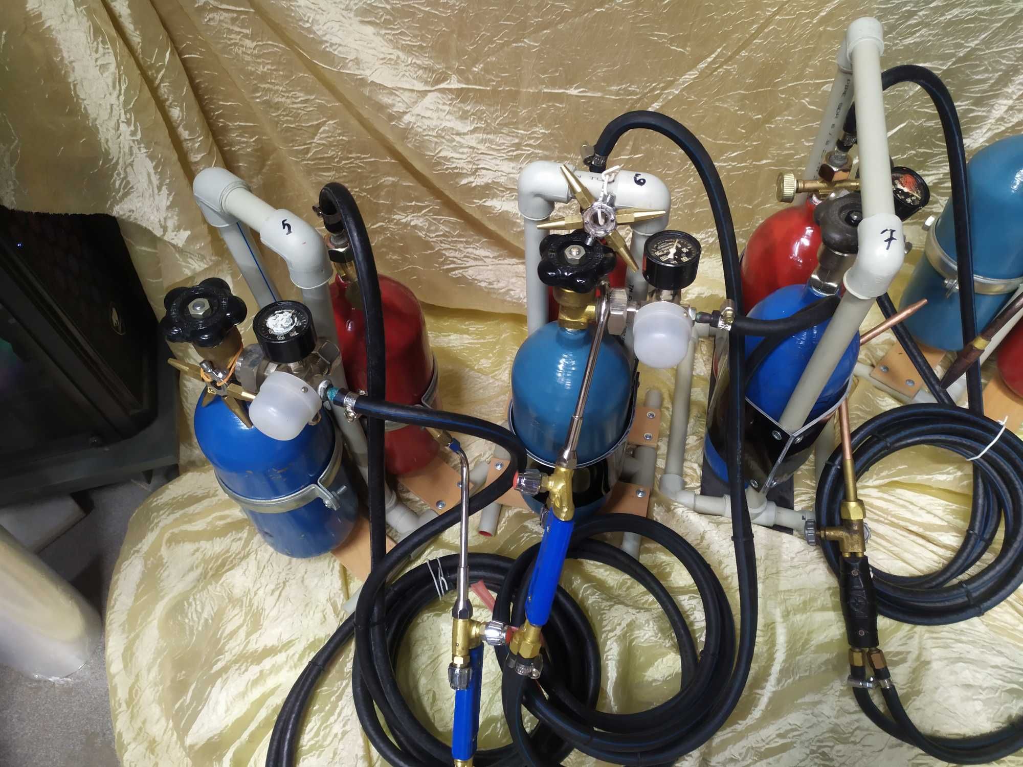 Резак пайка горелка балон кислород пайка газосварочный пост