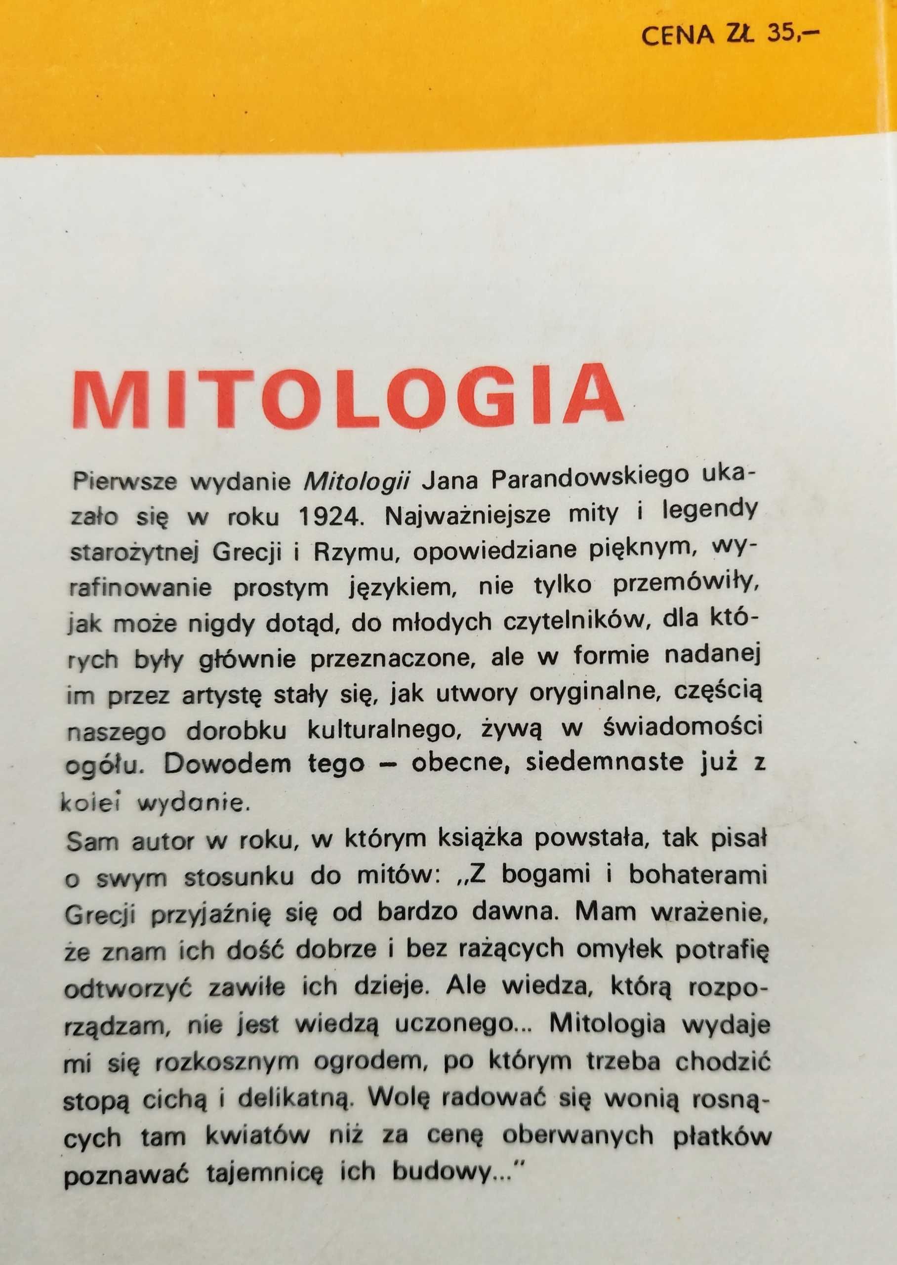 MITOLOGIA - Jan Parandowski