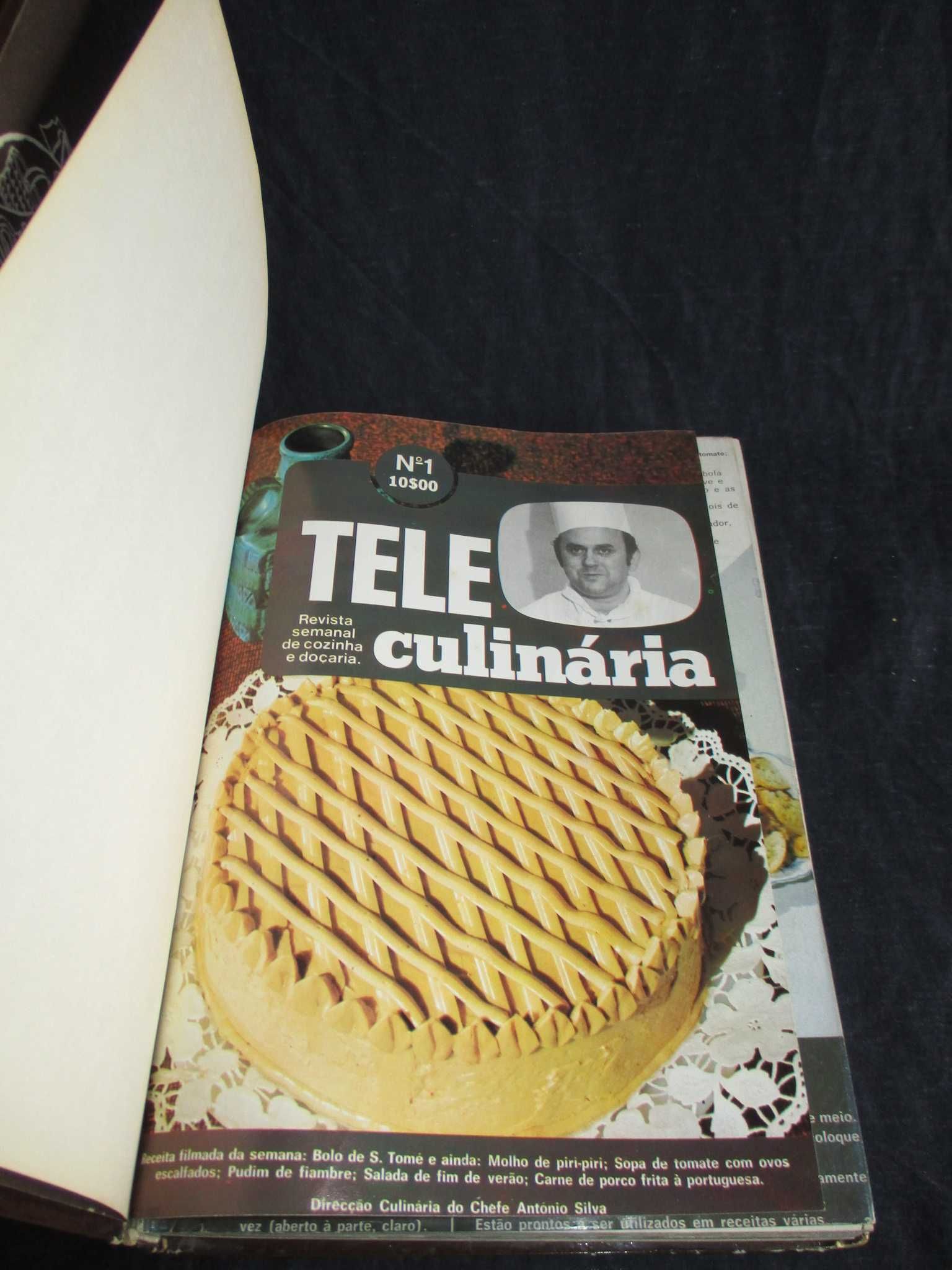 Livros TeleCulinária e Doçaria Chefe Silva Volumes 1 a 4