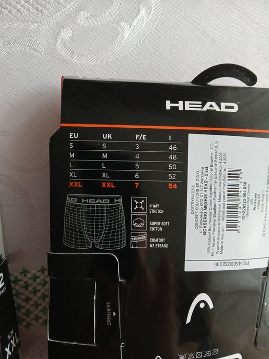 Bokserki męskie 4szt HEAD
