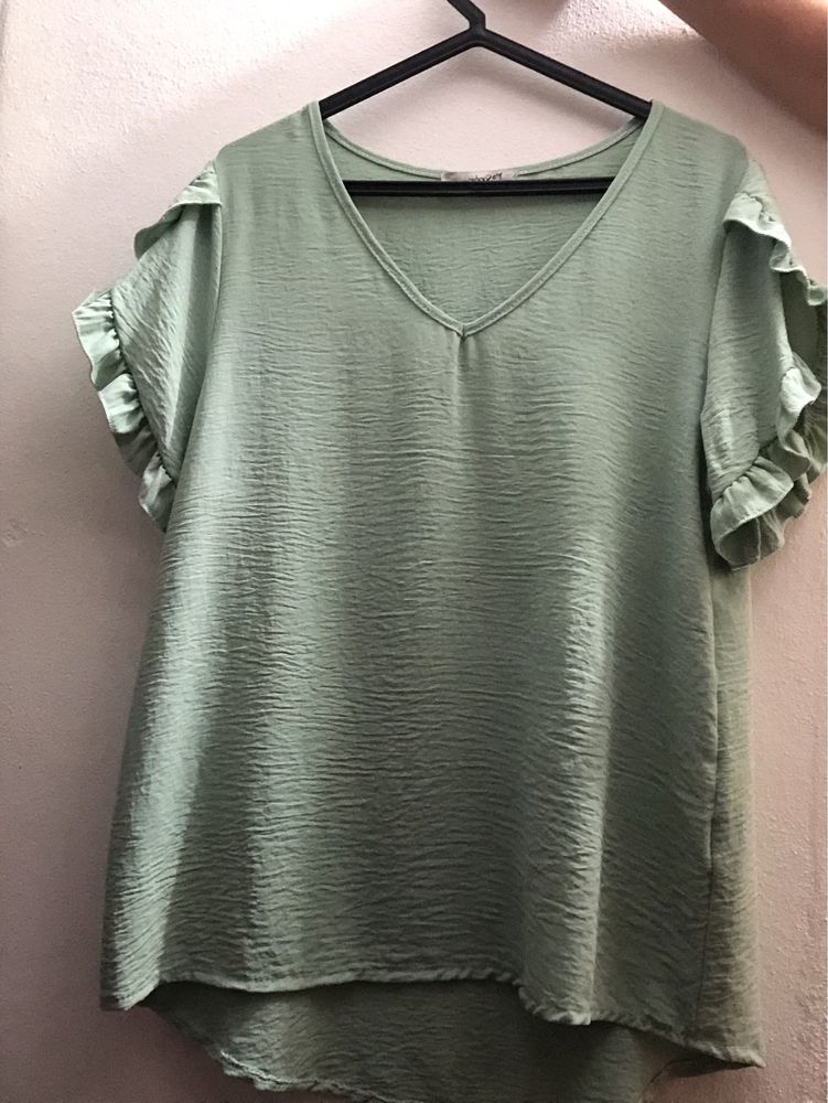 Blusa verde agua