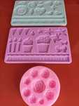 3 Moldes de silicone para pasta de açúcar Cake design