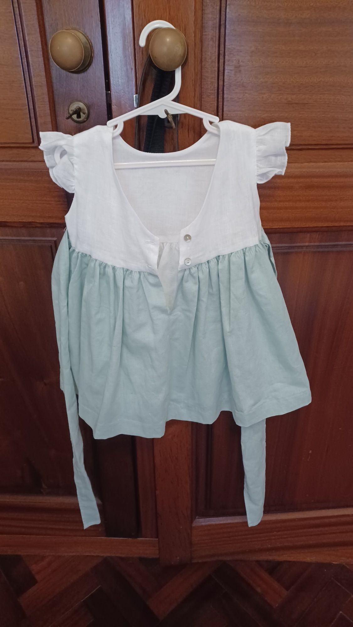 Vestido Pó de Talco 12 M (nunca usado)