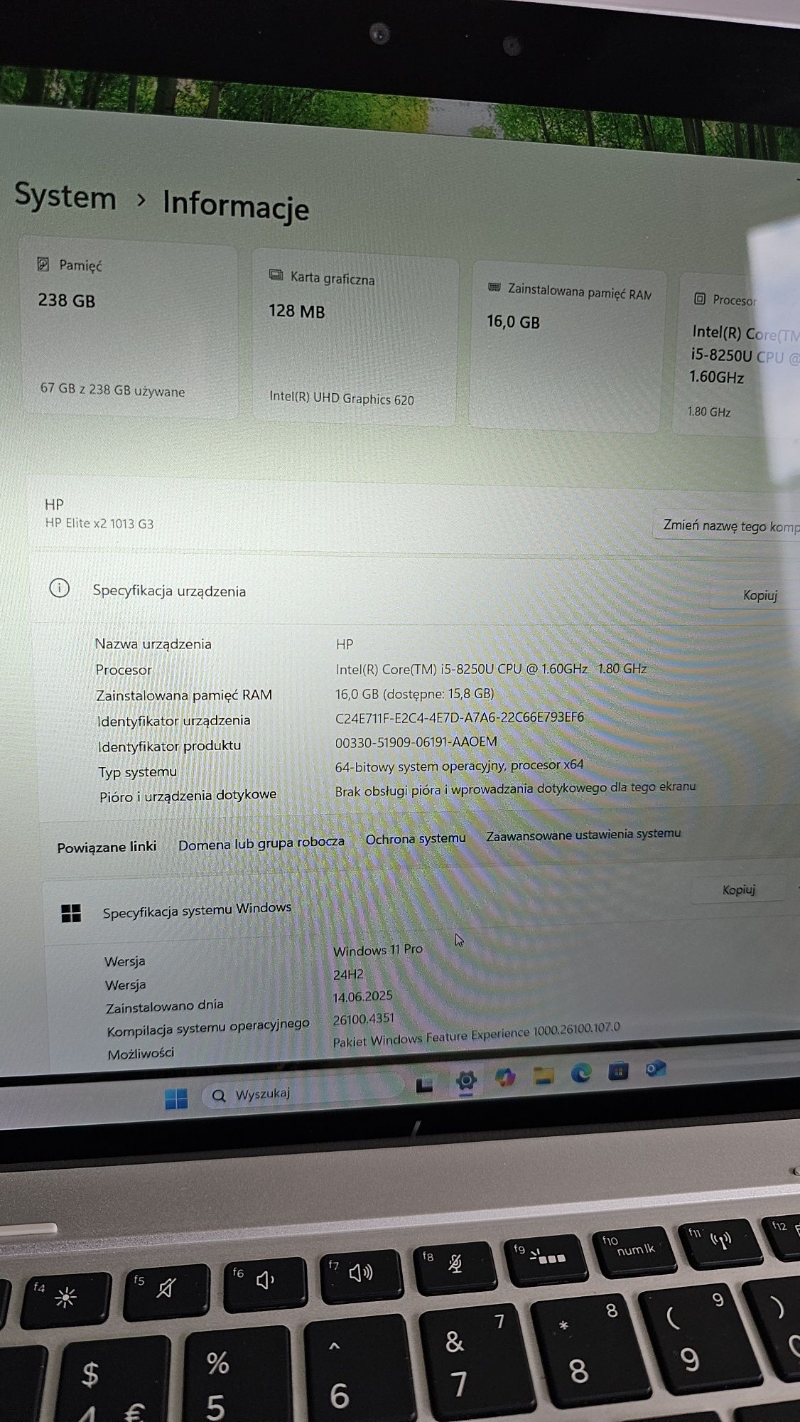 Laptop tablet w jednym HP Elite X2 1013 G3, 16GB, Intel i5 8gen, 256GB
