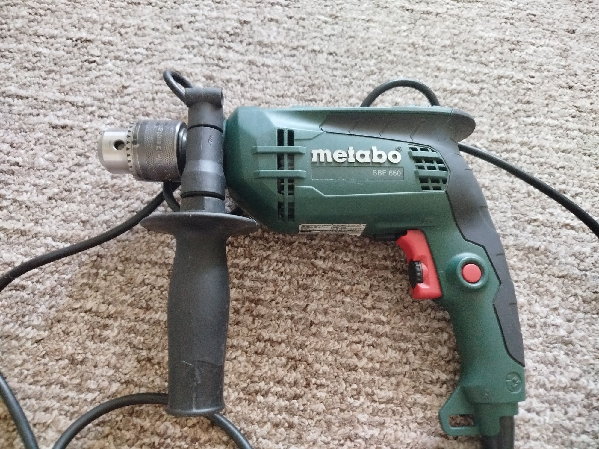 Ударний дриль Metabo SBE 650 з патроном під ключ