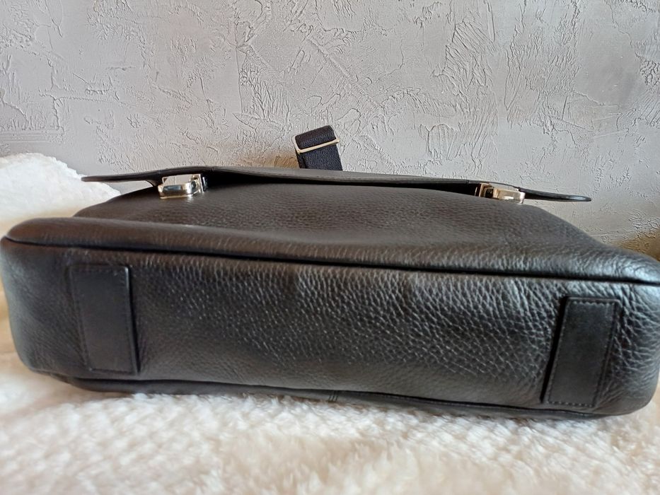 Большая мужская сумка Ecco,натуральная кожа