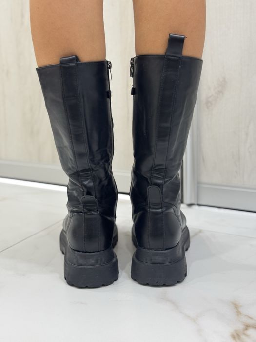 Берцы женские, экокожа, 41 размер, длина стельки 26 см. Демисезонные.