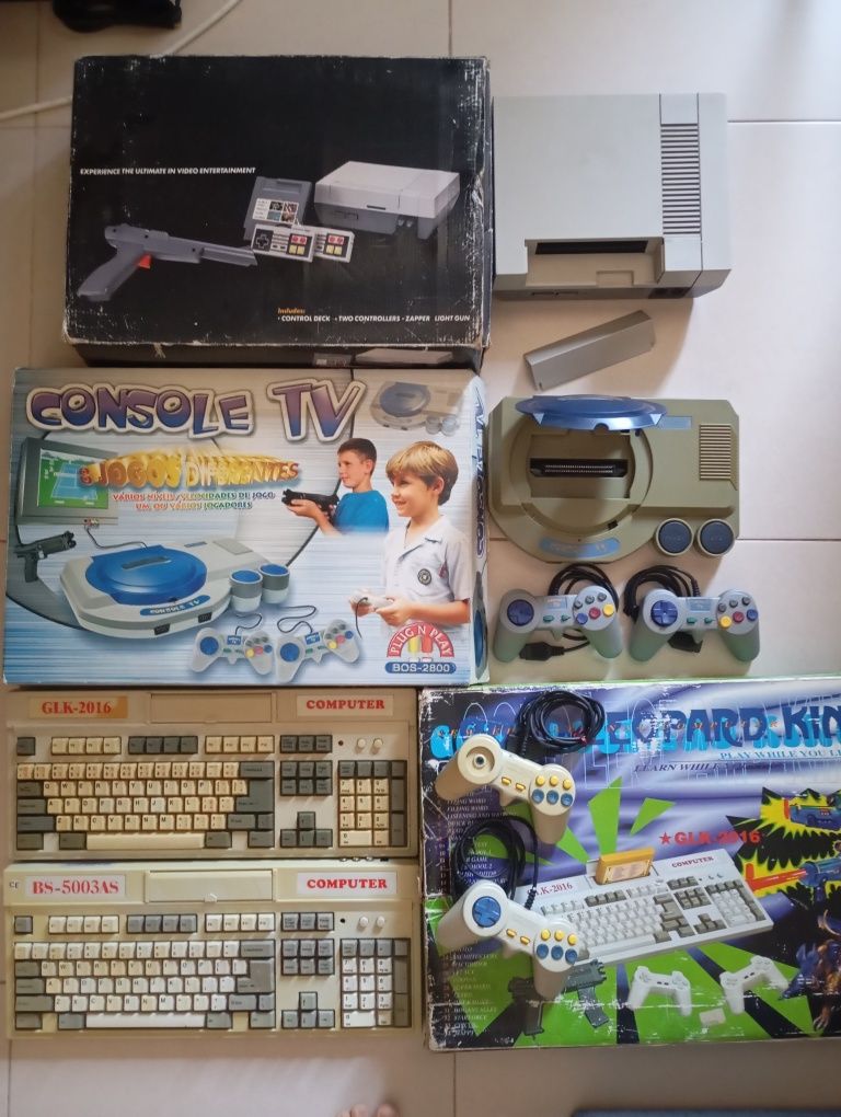 4 consolas cartuchos