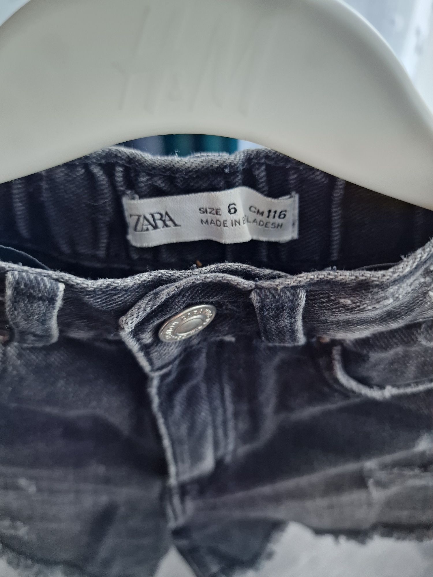 Zara jeansowe spodenki r. 116