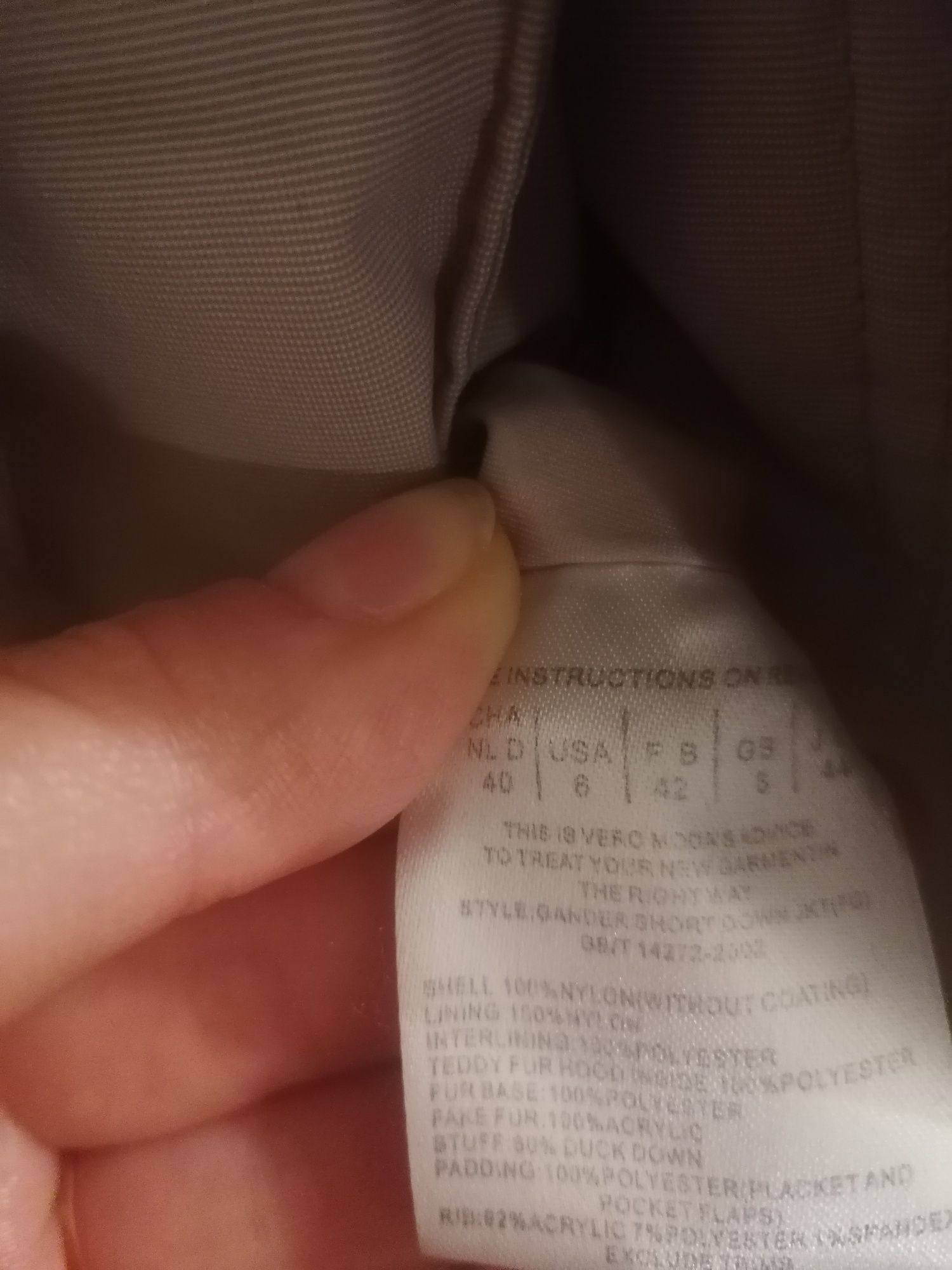 Kurtka zimowa, puchowa, z naturalnym futerkiem