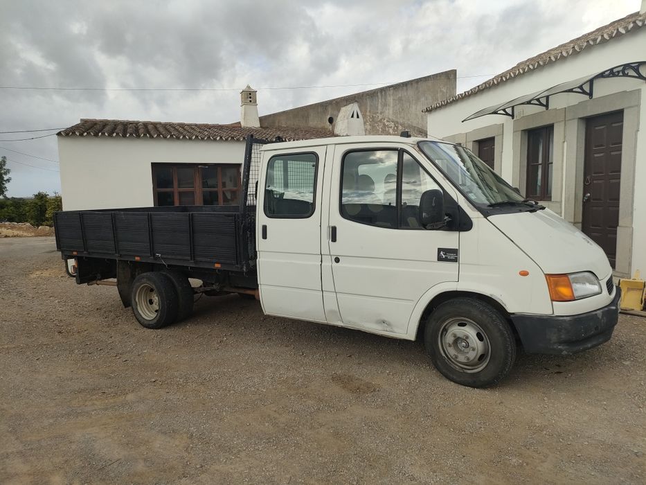 Ford Transit Cabine dupla 6 lugares caixa de carga do ano 97